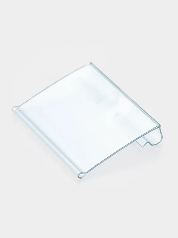 Ценникодержатель на крючок откидной 3.9&times;5 см, цвет прозрачный