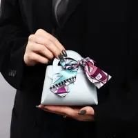 Сумочка подарочная &laquo;Голубая&raquo;, 12 х 13 х 5,5 см