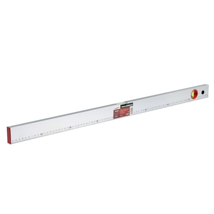 Уровень алюминиевый ЛОМ, 2 глазка, линейка, 800 мм Уровень алюминиевый ЛОМ, 2 глазка, линейка, 800 мм