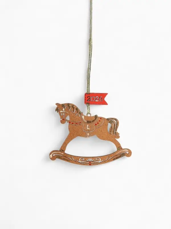 Набор ёлочных украшений "Лошадки. 2026" 11,5х8,5 см Ассорти, 5 шт.