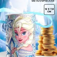 Копилка с голографией, Снежная принцесса, 7.8 см &times; 7.8 см &times; 12 см