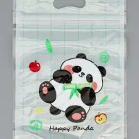 Пакет подарочный, с zip-lock застежкой, &laquo;Счастливая панда&raquo;, 15&times;23&plusmn;1 см МИКС