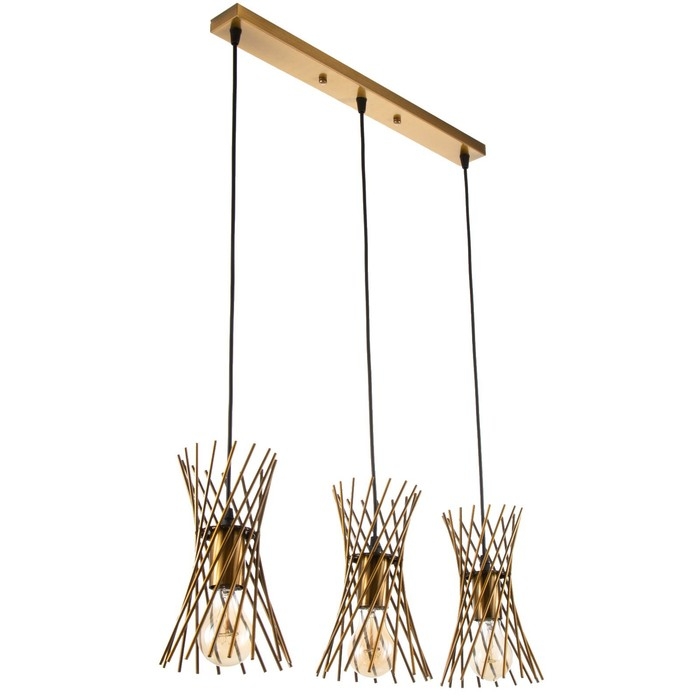 Светильник BayerLux Светильник BayerLux "Сенча" 3хE27 40Вт золото 55х15х100 см