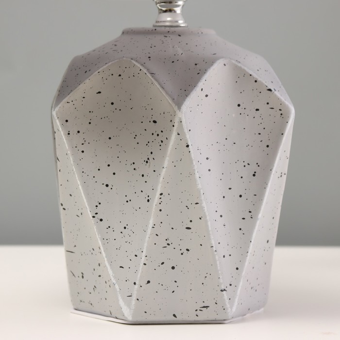 Настольная лампа Настольная лампа "Аурика" Е14 40Вт серый 22х22х34см