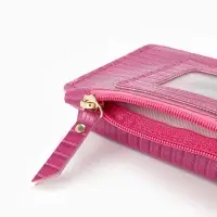 Сумка на магните, с длинным ремнём, однотонная, 10&times;2.5&times;20 см, малиновая