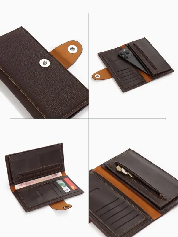 Портмоне мужское «Кайс», на магните, отдел для карт, монет, коричневое Портмоне мужское «Кайс», на магните, отдел для карт, монет, коричневое