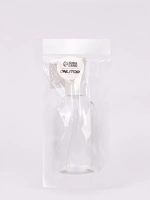 Бутылочка для хранения, с дозатором, 270 мл, белая, прозрачная