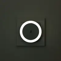 Ночник &laquo;Круг&raquo; LED реагирует на темноту, белый 6.5&times;6.5&times;5 см RISALUX
