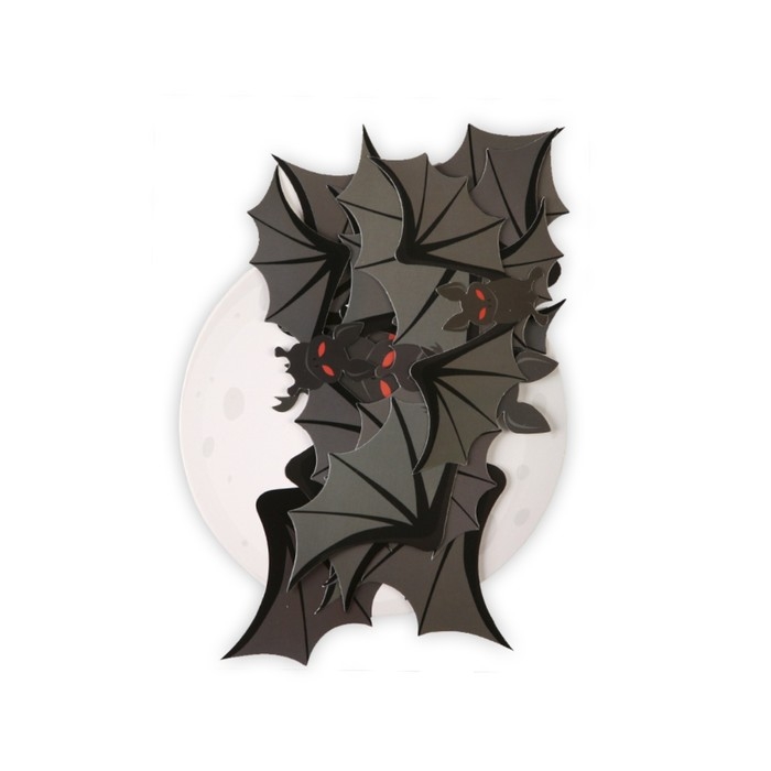 Декор на стену «Настоящая ночь страха и ужаса», летучие мыши, набор 10 шт. Декор на стену «Настоящая ночь страха и ужаса», летучие мыши, набор 10 шт.