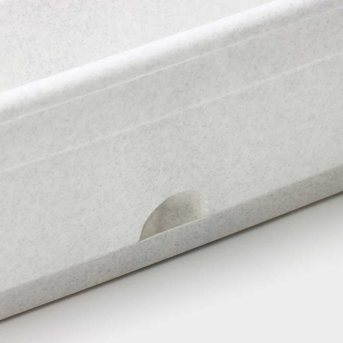 Ящик балконный для цветов, 16 л, 80 см, цвет мрамор Ящик балконный для цветов, 16 л, 80 см, цвет мрамор