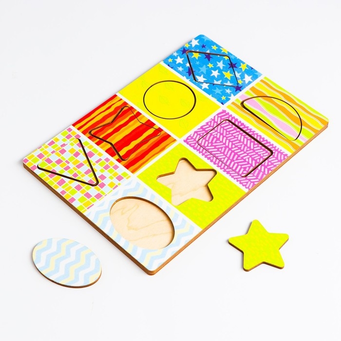 Рамка - вкладыш по методике Сегена «Изучаем цвета и формы», книга с занятиями Рамка - вкладыш по методике Сегена «Изучаем цвета и формы», книга с занятиями