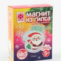 Магнит из гипса "Варежка. Санта"