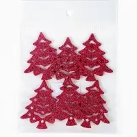 Декор "Красные елочки", набор 6 шт. Декор "Красные елочки", набор 6 шт.