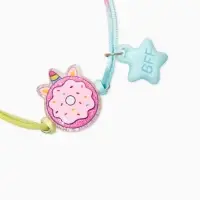 Браслеты детские парные "Выбражулька" неразлучники, пончик, единорог, звезды, разноцветный   1093717