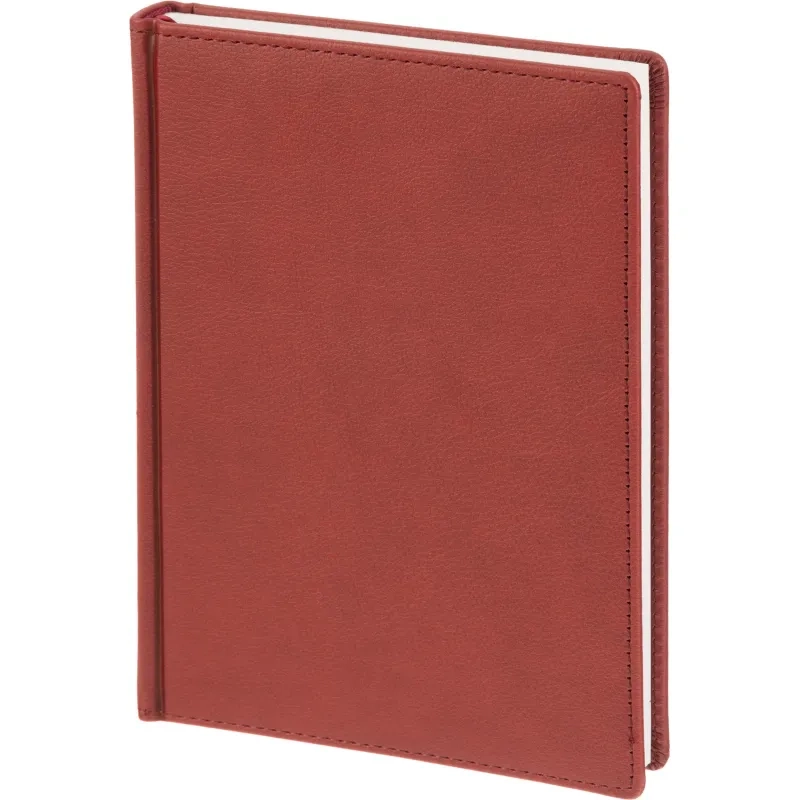Ежедневник недатированный А5 145 х 205 мм Leader бордовый 272 стр. 3-129/07