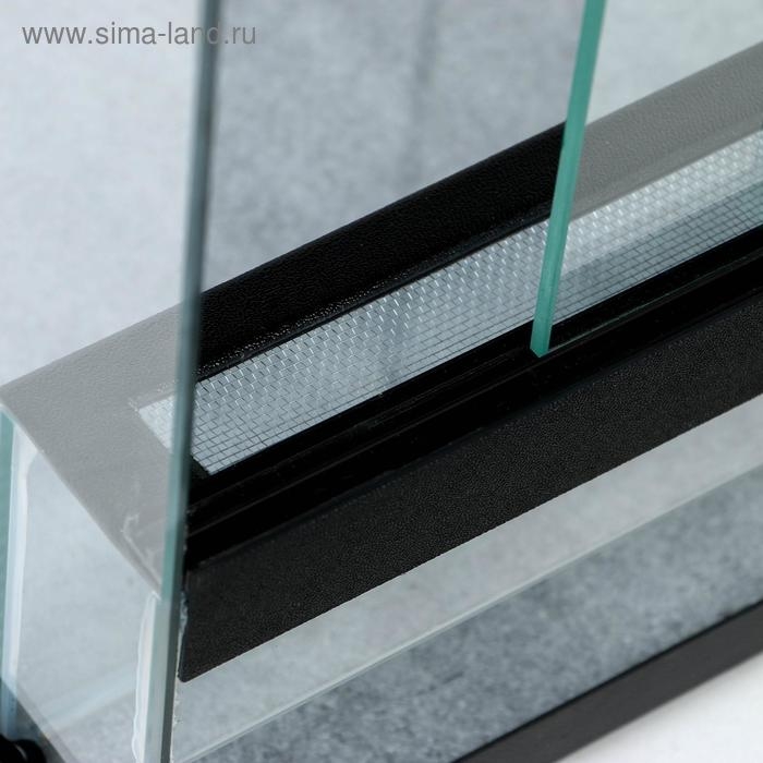 Террариум с раздвижными дверцами 30 л, черный 30 х 30 х 35 см Террариум с раздвижными дверцами 30 л, черный 30 х 30 х 35 см