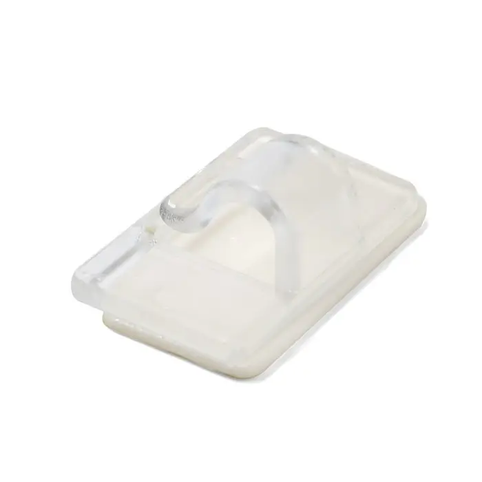 Держатель самоклеящийся для проводов и гирлянд ТУНДРА krep, прозрачный, 8 шт.