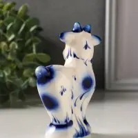 Фигурка фарфор &laquo;Козёл Кузя&raquo;, 11.5 см, гжель