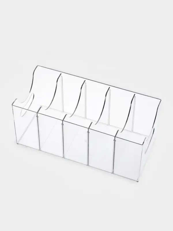 Органайзер для ремней 5 мест, 24*13*13 см, пластик, цвет прозрачный Органайзер для ремней 5 мест, 24*13*13 см, пластик, цвет прозрачный