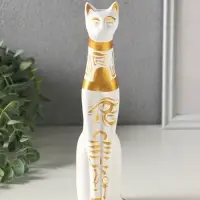 Копилка для денег &laquo;Кот Египетский&raquo;, 25 см, белый