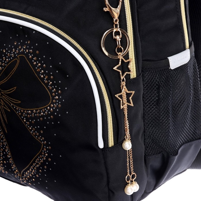 Рюкзак школьный, 40 х 27 х 20 см, Grizzly, эргономичная спинка, отделение для ноутбука, чёрный Рюкзак школьный, 40 х 27 х 20 см, Grizzly, эргономичная спинка, отделение для ноутбука, чёрный