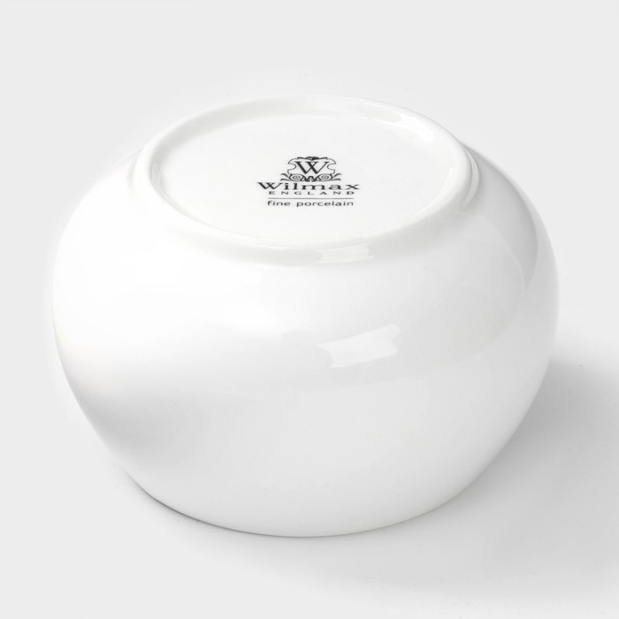 Сахарница фарфоровая с крышкой Wilmax, 210 мл, цвет белый Сахарница фарфоровая с крышкой Wilmax, 210 мл, цвет белый