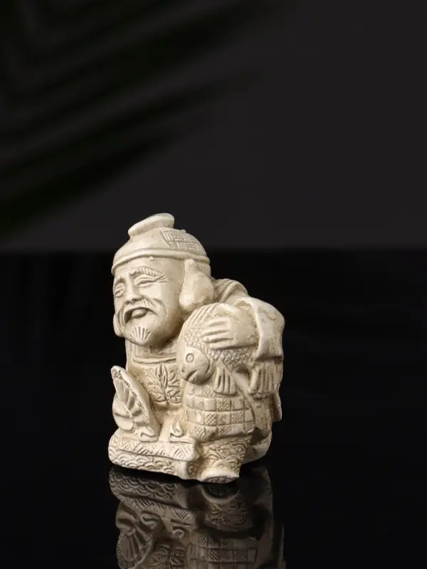 Набор фигурок &laquo;Нэцкэ&raquo;, 5 шт., 20&times;10&times;7 см, бежевый