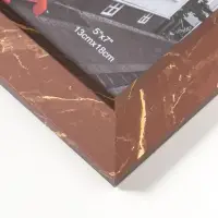 Фоторамка пластик 13х18 см "Гедеон" шоколад с золотом 24х19х2 см