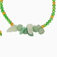 Браслет, длина 16 см, цв. зелёный