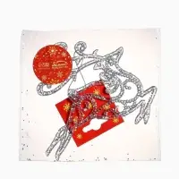 Ёлочная игрушка &laquo;Зимнее волшебство. Олень в прыжке - магия&raquo;, 13&times;12 см, прозрачный