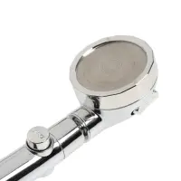 Лейка для душа ZEIN Z0014, пластик/нержавейка, 3 режима, микроскопические точки, цвет хром