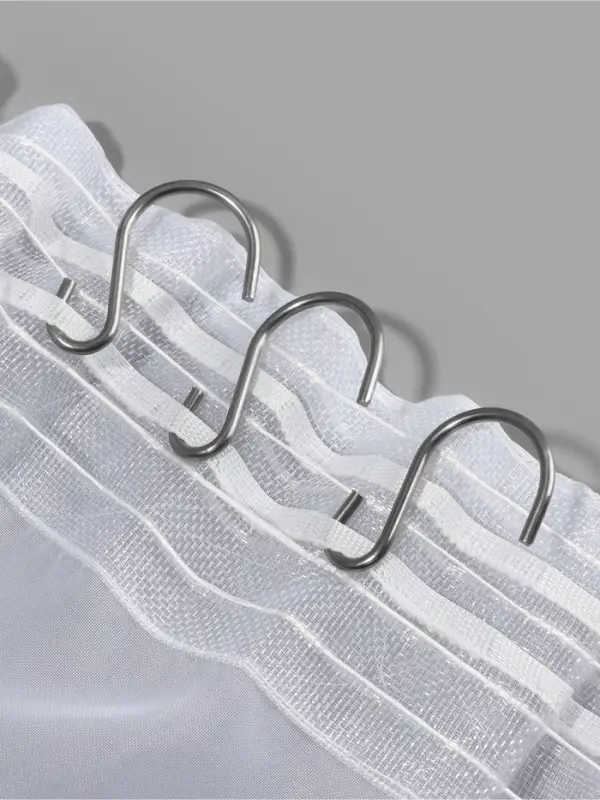 Крючок для штор, 25&times;39 мм, 10 шт., цвет серебряный