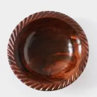 Чаша &laquo;Тарталетка&raquo;, 18&times;18&times;5 см, дерево шишам