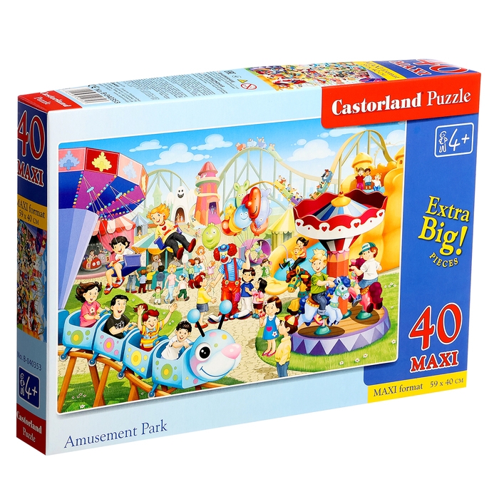 Макси-пазл «Парк развлечений», 40 элементов Макси-пазл «Парк развлечений», 40 элементов