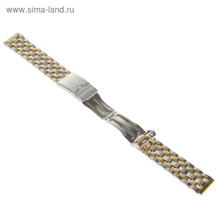 Ремешок для часов Ремешок для часов "Соломон", 18 мм, металл, l-18 см, хром