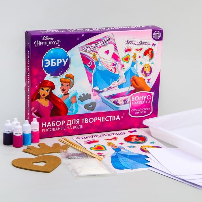 Набор для творчества в технике эбру «На воде», Принцессы Набор для творчества в технике эбру «На воде», Принцессы