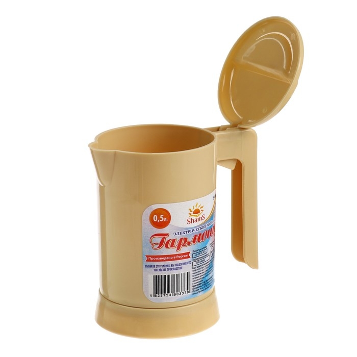 Чайник электрический ShamS SH-002 Гармония, 0.5 л, пластик, 800 Вт, бежевый Чайник электрический ShamS SH-002 Гармония, 0.5 л, пластик, 800 Вт, бежевый