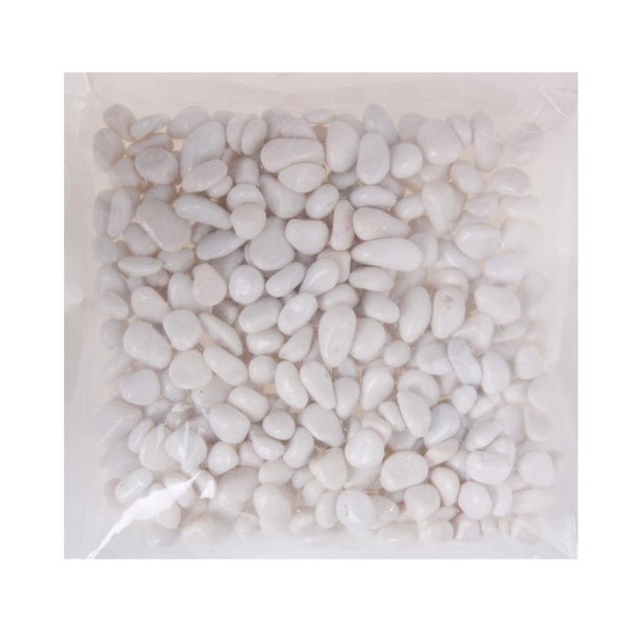 Грунт для аквариума  Грунт для аквариума "Галька цветная,  белая" 800г фр 8-12 мм