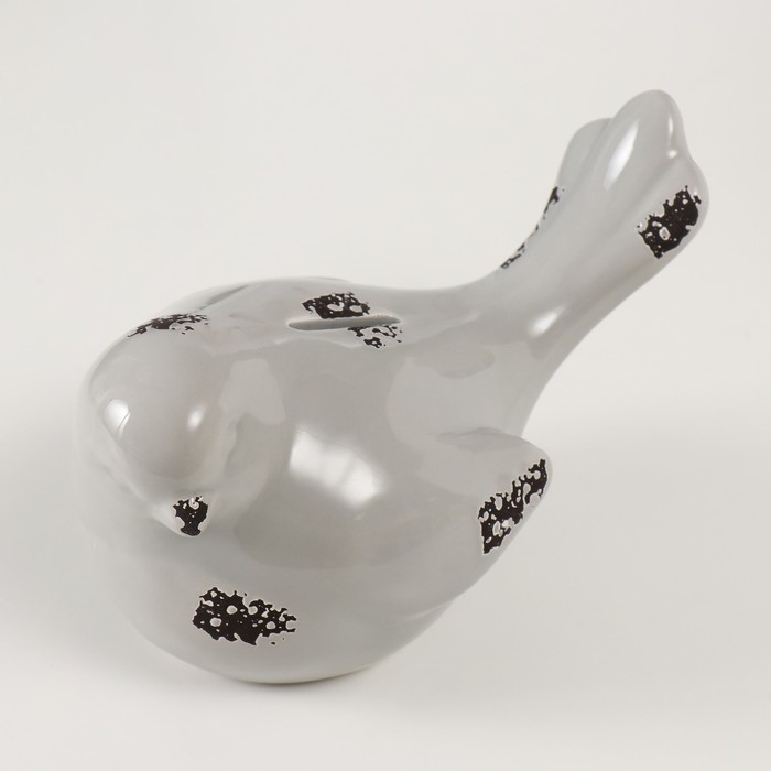 Копилка керамика  Копилка керамика "Серый воробышек" 18,8 11,9х13 см