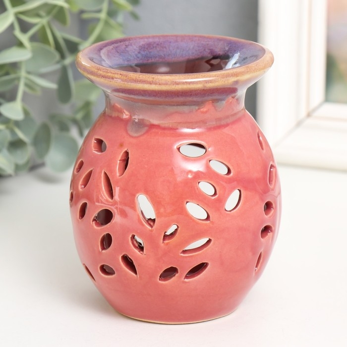 Аромалампа керамика Аромалампа керамика "Цветочный узор" МИКС 10,5х7,5х7,5 см