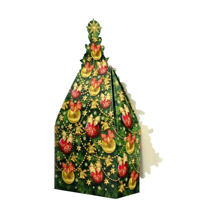Подарочная коробка Подарочная коробка "Ёлка", 16,5 х 8,5 х 27 см