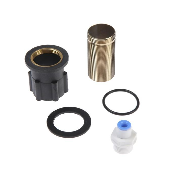 Смеситель для кухни Accoona A5179G-7, с выходом для питьевой воды, латунь, белый Смеситель для кухни Accoona A5179G-7, с выходом для питьевой воды, латунь, белый