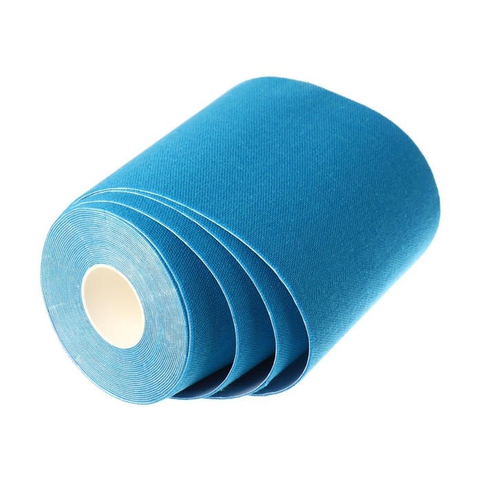 Кинезио - тейп, 10 см × 5 м, цвет синий Кинезио - тейп, 10 см × 5 м, цвет синий