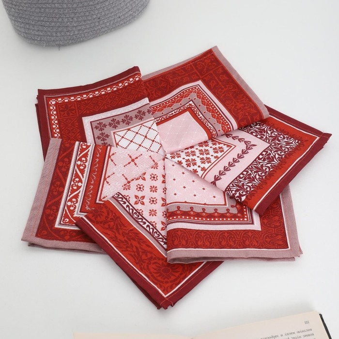 Платок носовой мужской 28х28см, 6шт, рис 18663-2, микс, ситец 100г/м, хл100% Платок носовой мужской 28х28см, 6шт, рис 18663-2, микс, ситец 100г/м, хл100%