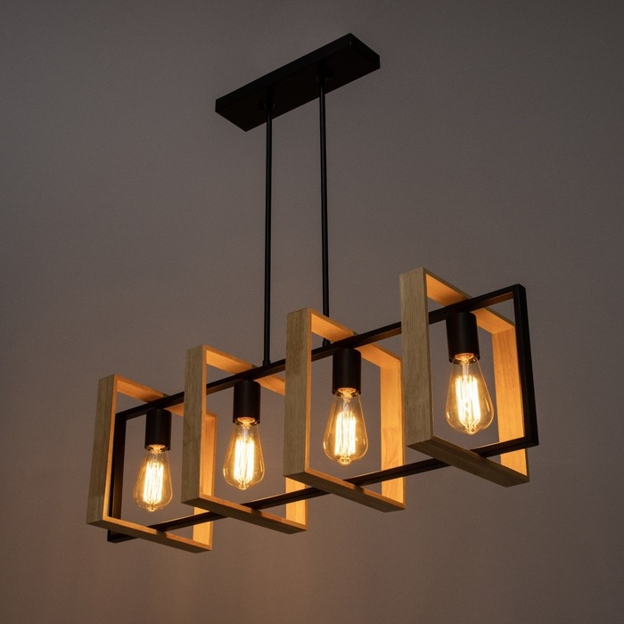 Светильник Светильник "Лиам" 5хЕ27 40Вт черный 80х25х70 см