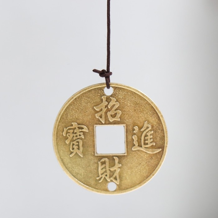 Музыка ветра металл Музыка ветра металл "Дракон" 6 колокольчиков под бронзу 45 см