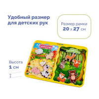 Сортер «Какая разница? Домашние и дикие животные», на липучках, детали: 4 см