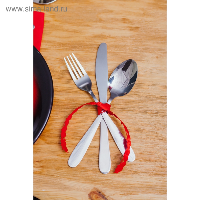 Лента фигурная «Сердца», 15 мм, 9 ± 0,5 м, цвет красный