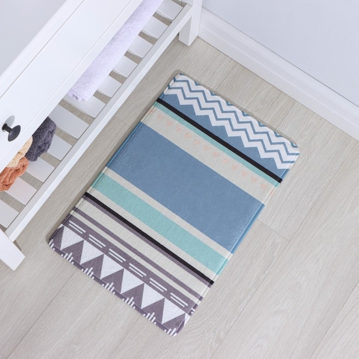 Коврик для ванной и туалета Доляна «Тера», 40×60 см Коврик для ванной и туалета Доляна «Тера», 40×60 см