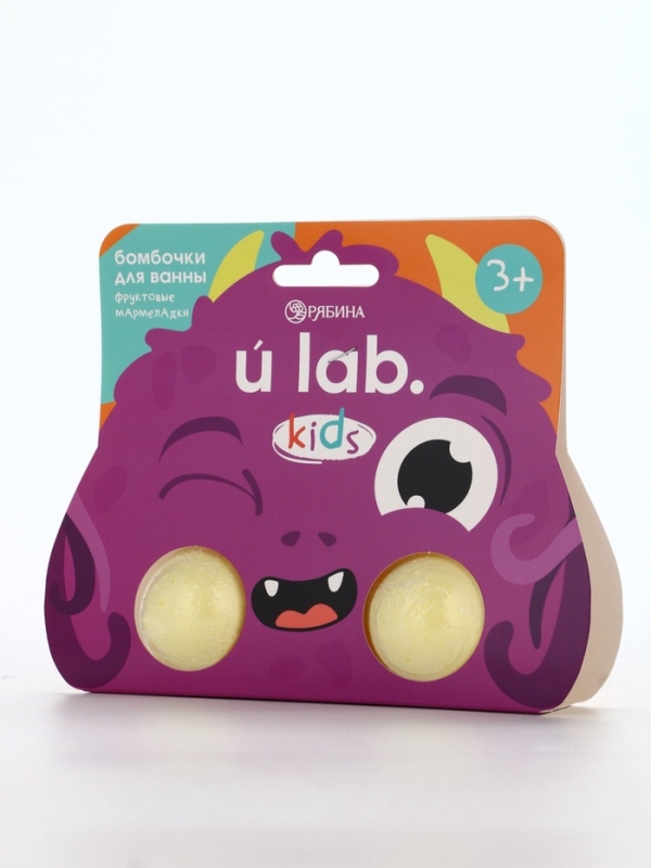 Бомбочки для ванны Бомбочки для ванны "Монстрики", 2 x 40 г, аромат фруктовые мармеладки